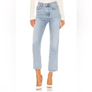 AGOLDE Pinch Waist High Rise Kick in Riptide 100% Organic Cotton Jeans Size 28